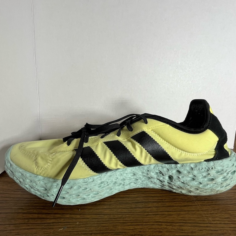 Adidas Zponge Ice Yellow Core Black Focus Blue JH8110 Shoe Sneaker Mens 13